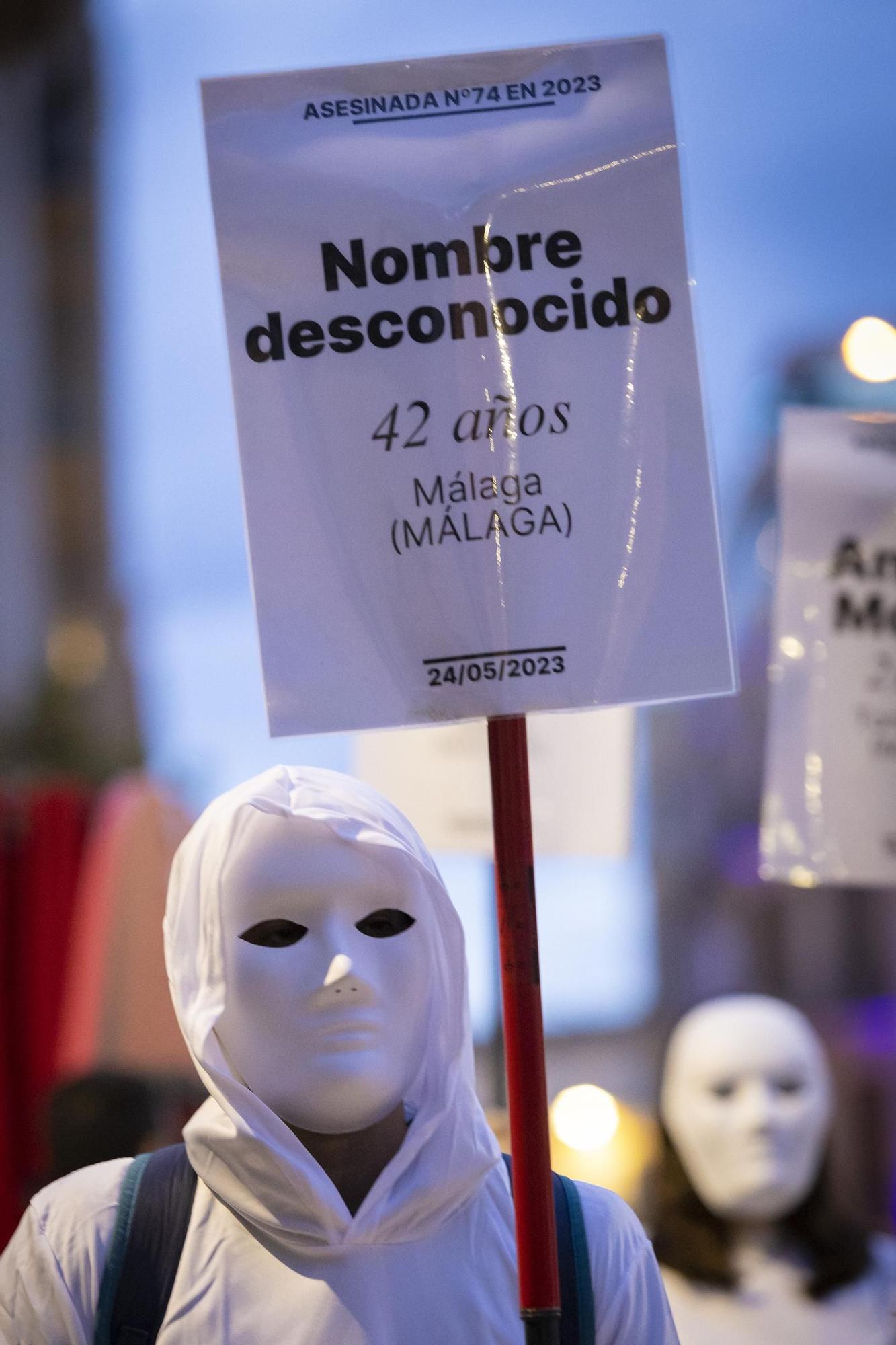 La marcha por el 8M en Málaga, en imágenes