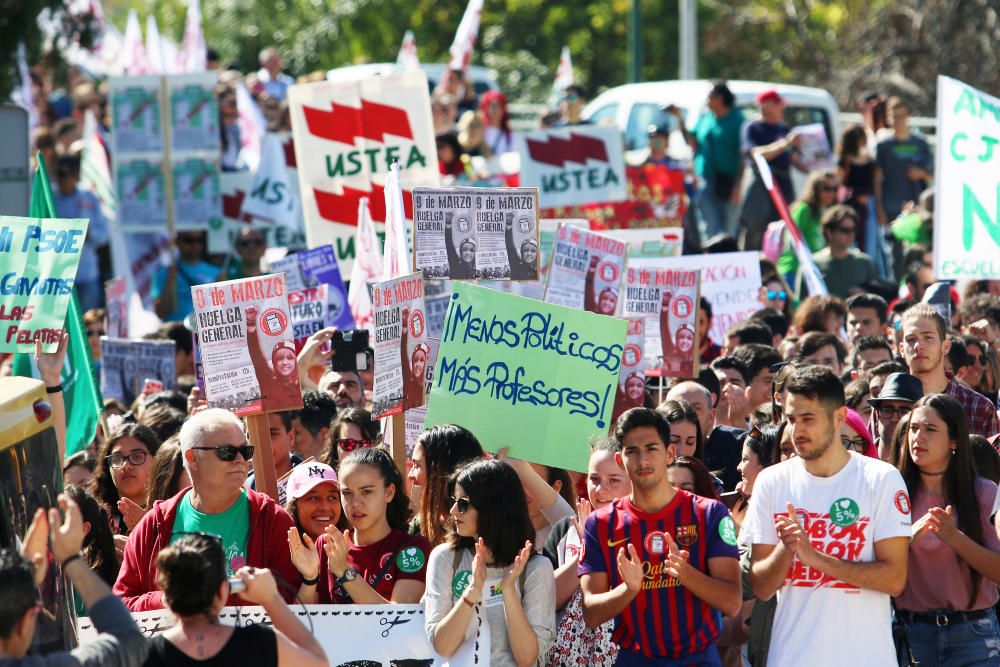 Huelga educativa en Secundaria en Málaga