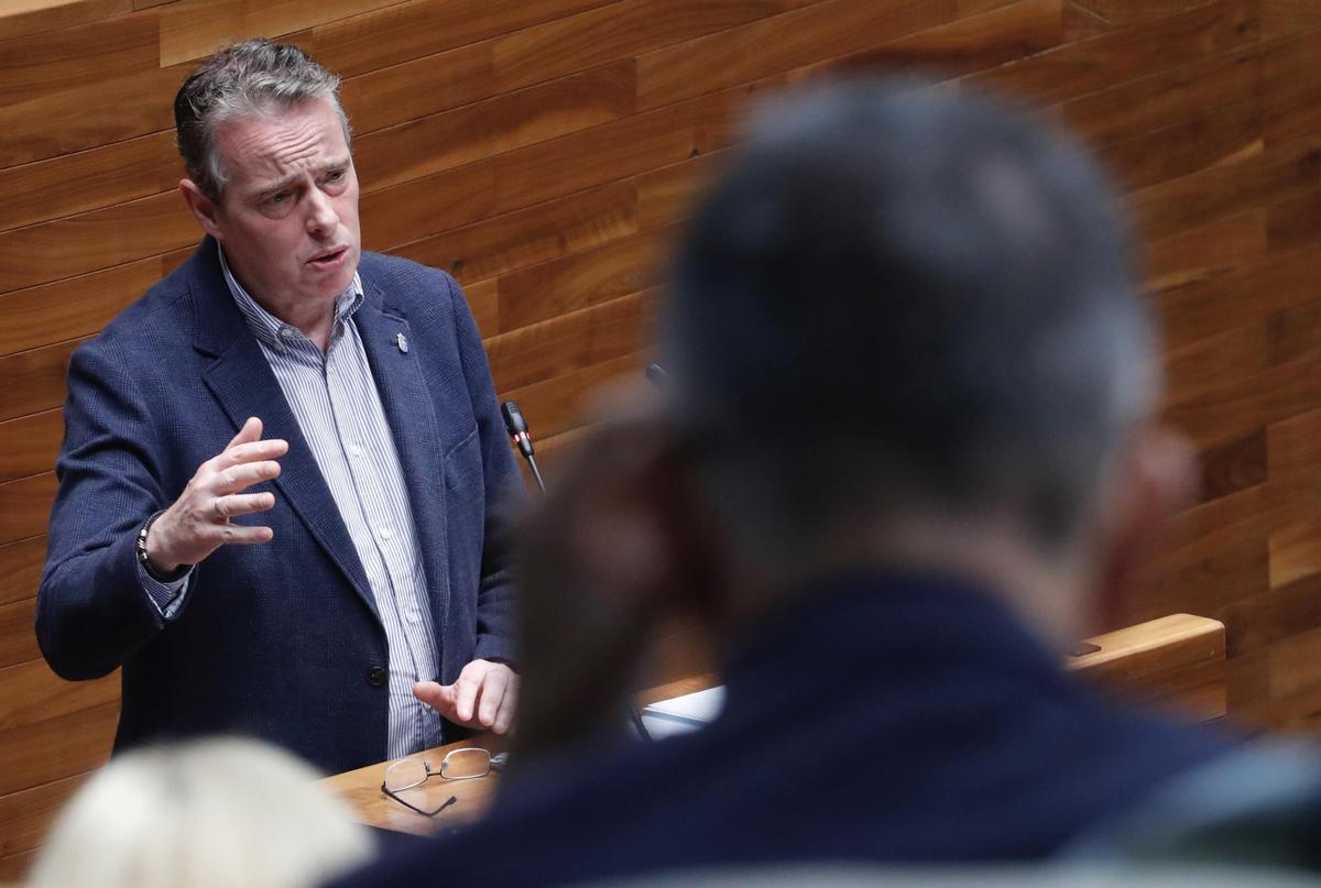 Marcelino Marcos, este miércoles, durante el Pleno.