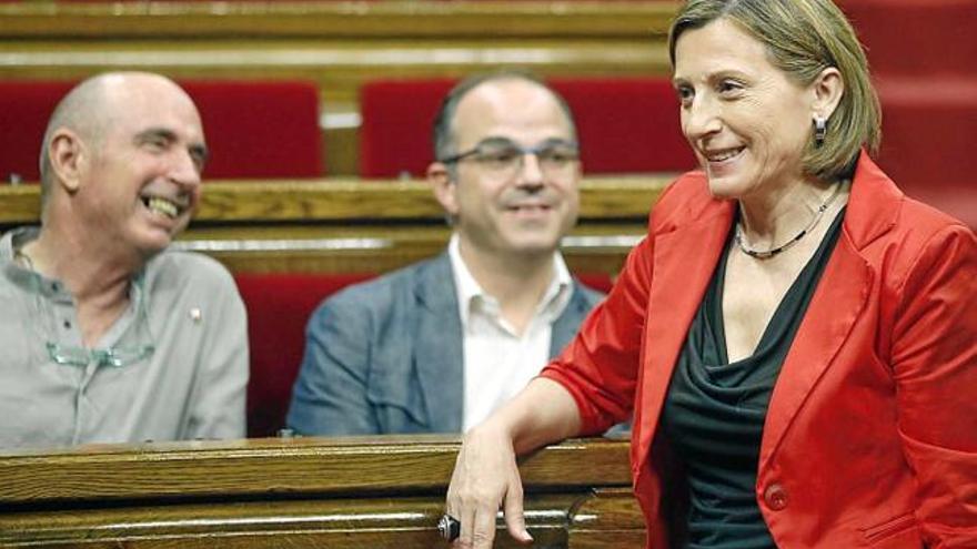 La presidenta del Parlament, Carme Forcadell, ahir, a l&#039;hemicicle