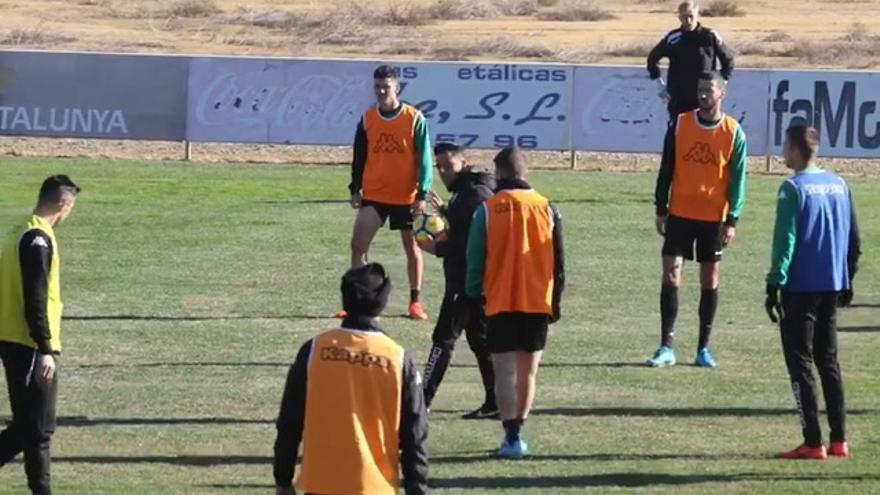 Romero dirige su primer entrenamiento en el Córdoba CF