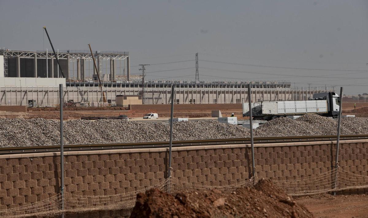 Avances de las obras de la gigafactoría de PowerCo en Sagunt.