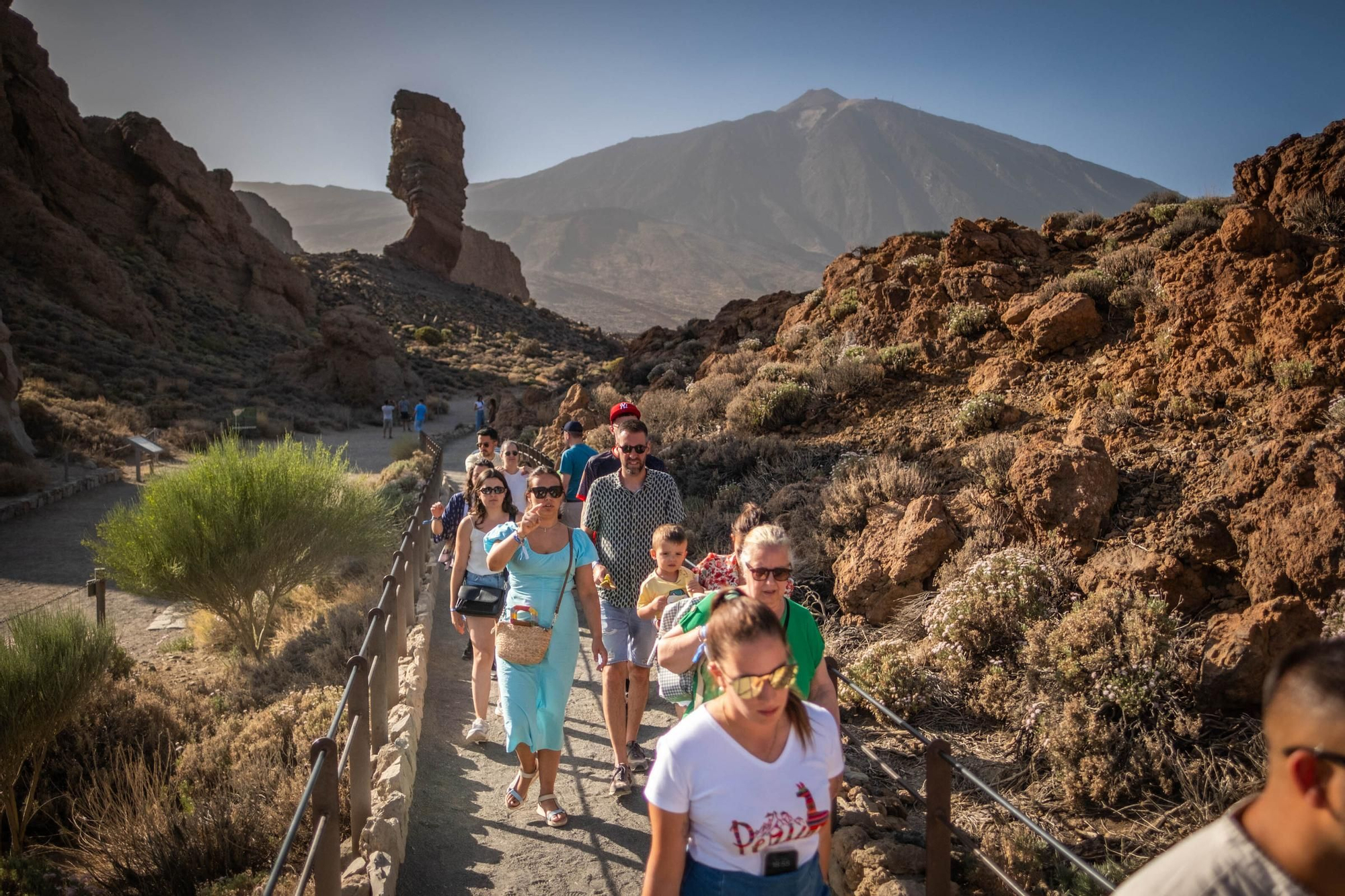 Visitantes en el Parque Nacional del Teide