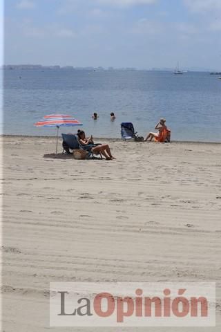 Ambiente en las playas de la Región durante el primer fin de semana de la 'nueva normalidad'