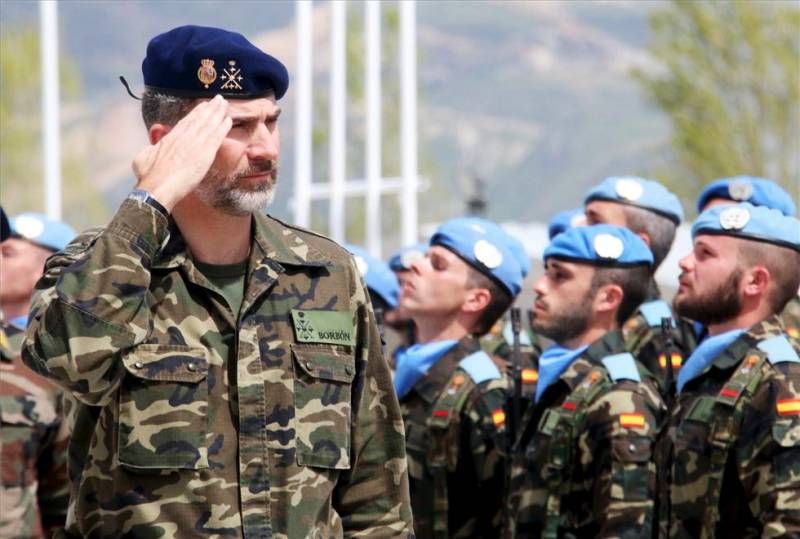 FOTOGALERÍA / Visita del Rey a la base de la Brigada de Cerro Muriano en Líbano