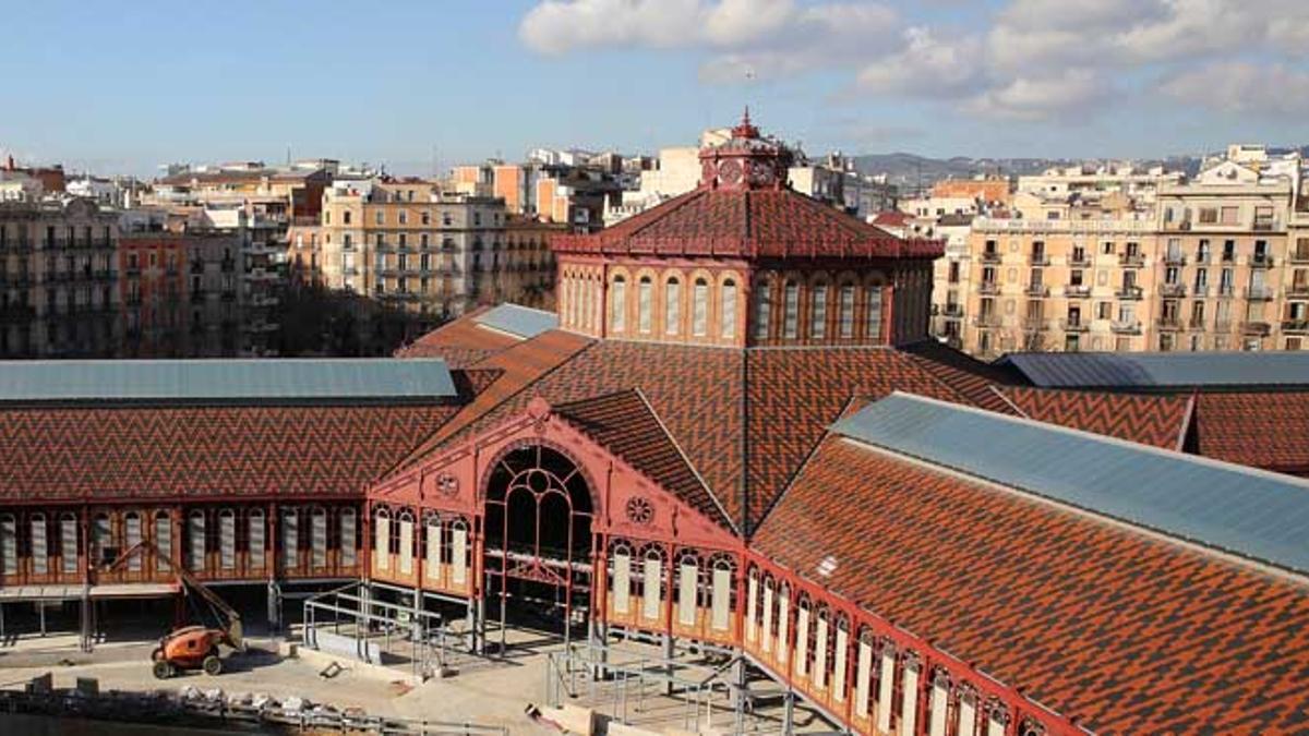 Avanzan las obras en el mercado de Sant Antoni