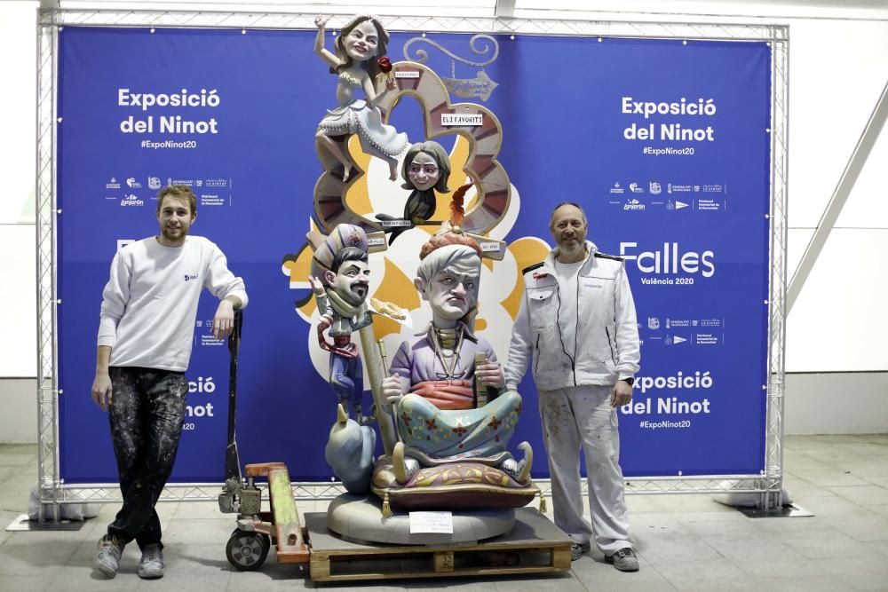 Primera jornada de entrega de ninots de las Fallas 2020