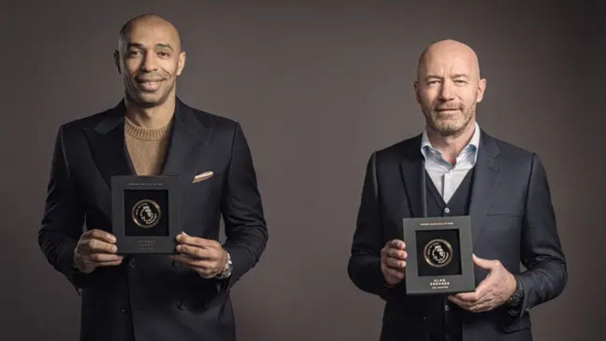 Henry y Shearer, con los reconocimientos del 'Hall of Fame'