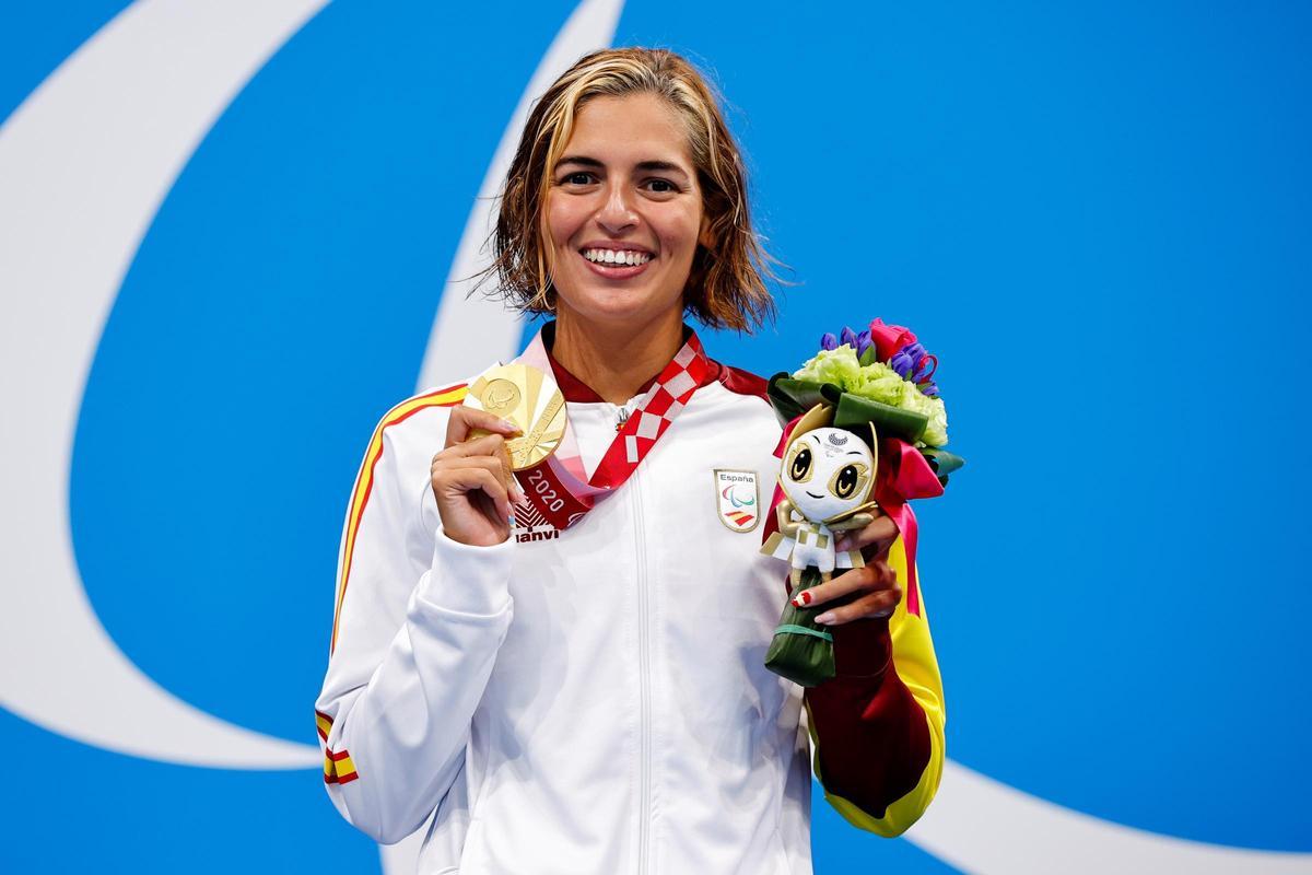 Michelle Alonso, con la medalla de Oro en Tokio.
