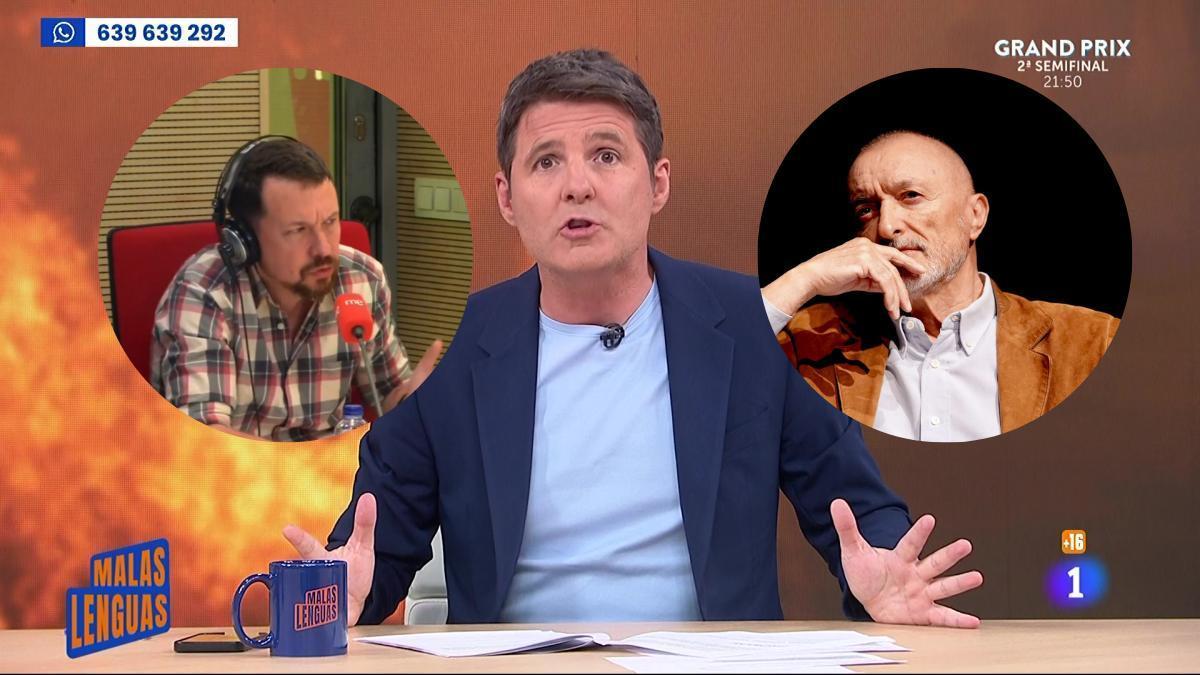 Jesús Cintora en 'Malas lenguas' / Pérez-Reverte / Pablo Iglesias