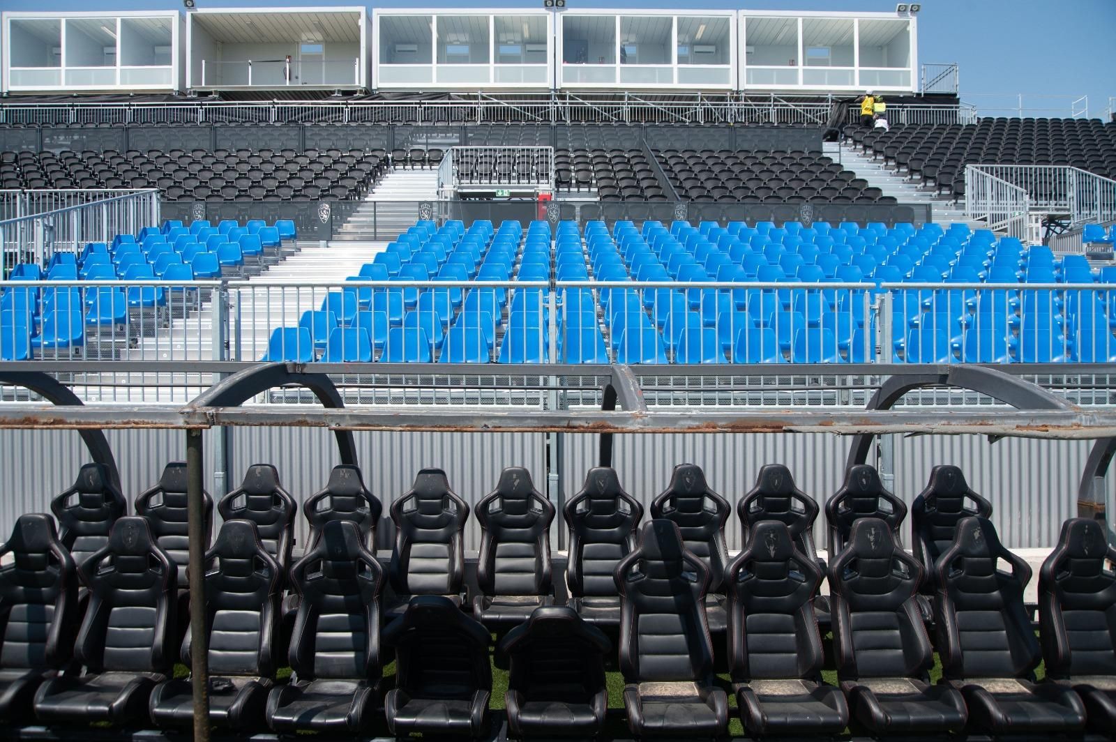En imágenes | Así está el Ibercaja Estadio a pocos días de su inauguración en un amistoso