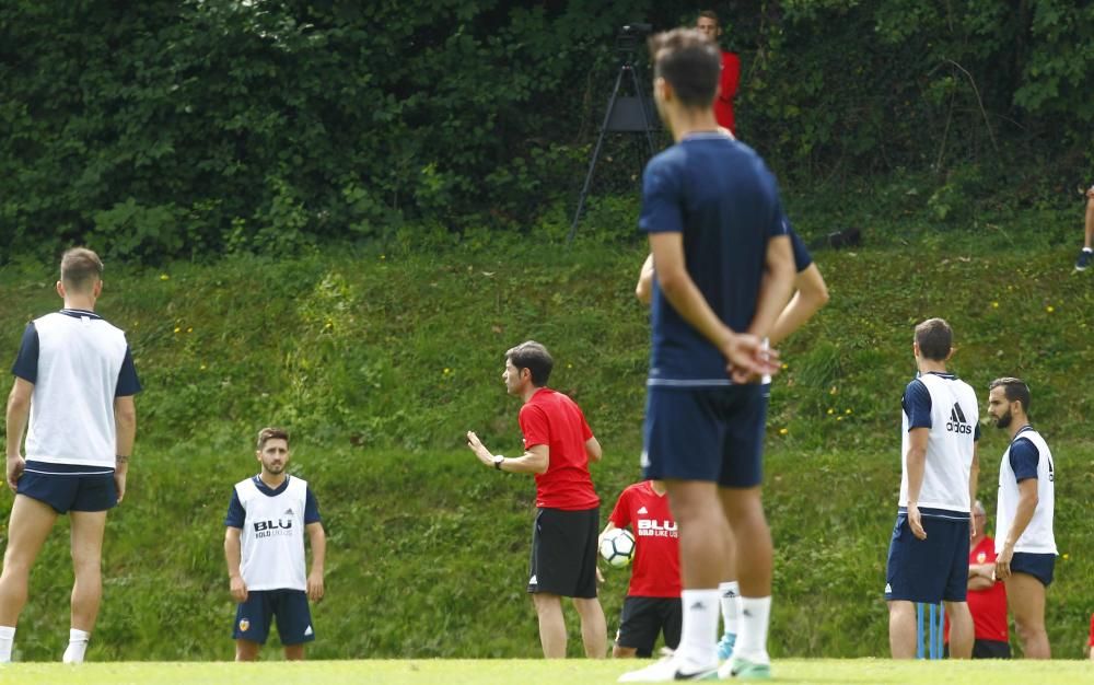 Alemany y Murthy, atentos al entrenamiento