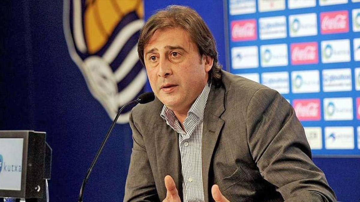 El director deportivo de la Real Sociedad, Loren Juarros