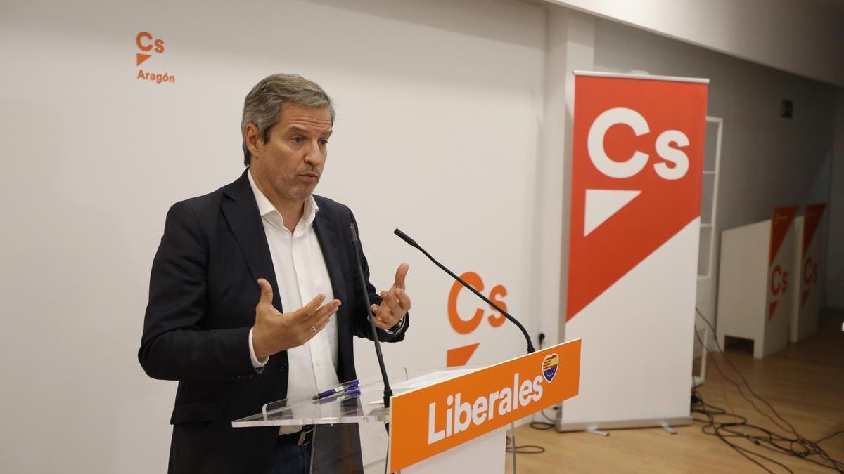 El candidato de Cs al Ayuntamiento de Zaragoza, Daniel Pérez Calvo.