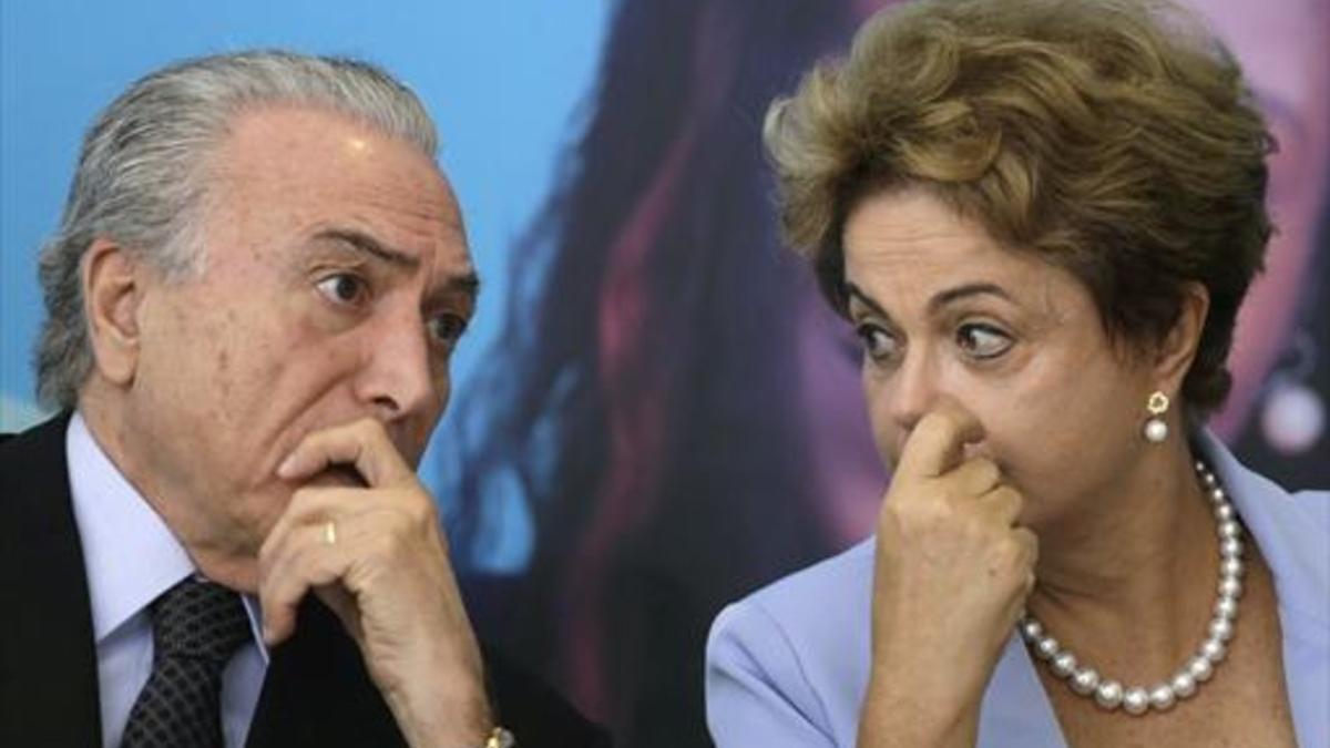 Michel Temer y Dilma Rousseff, en una imagen de agosto pasado.