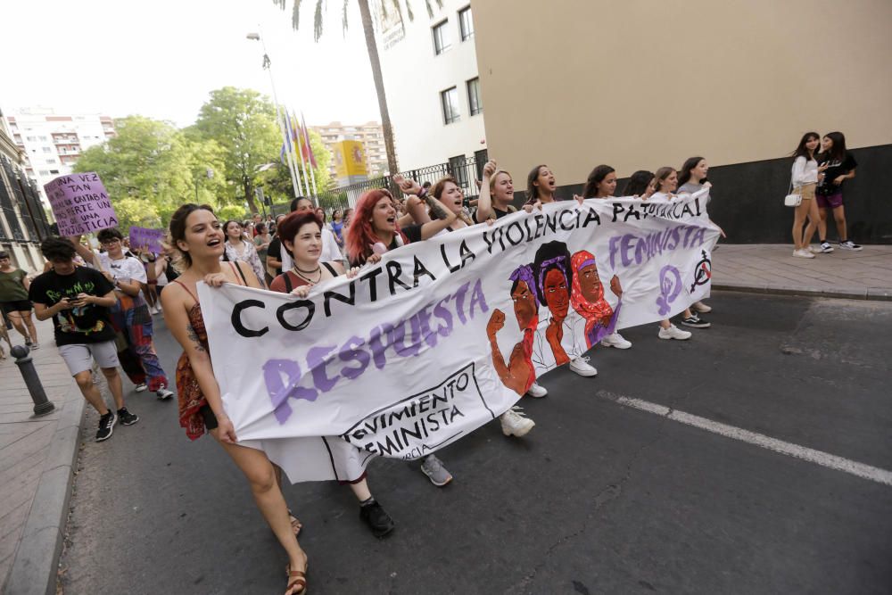 Manifestación contra la violencia patriarcal en Murcia