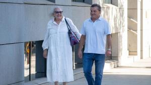 La empresaria Carmen Pano y su chófer Álvaro Gallego a su llegada a la Audiencia Nacional, a 29 de junio de 2026, en Madrid (España).