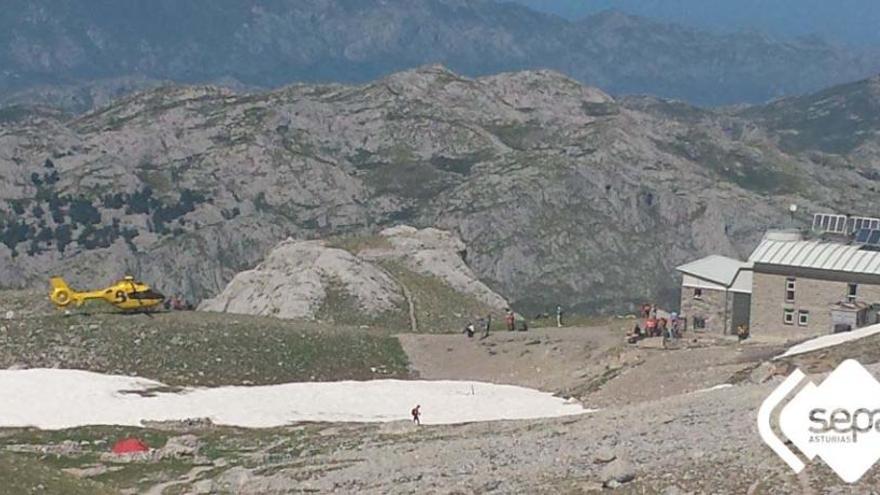 Rescatados tres montañeros heridos en Picos de Europa