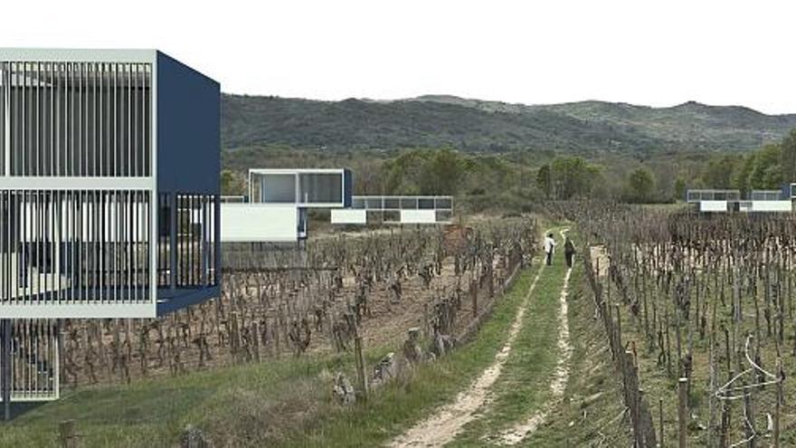 El trazado contempla la conservación de los caminos y de la parcelación existente en la zona con el objetivo de respetar el paisaje y de mantener el cultivo tradicional.