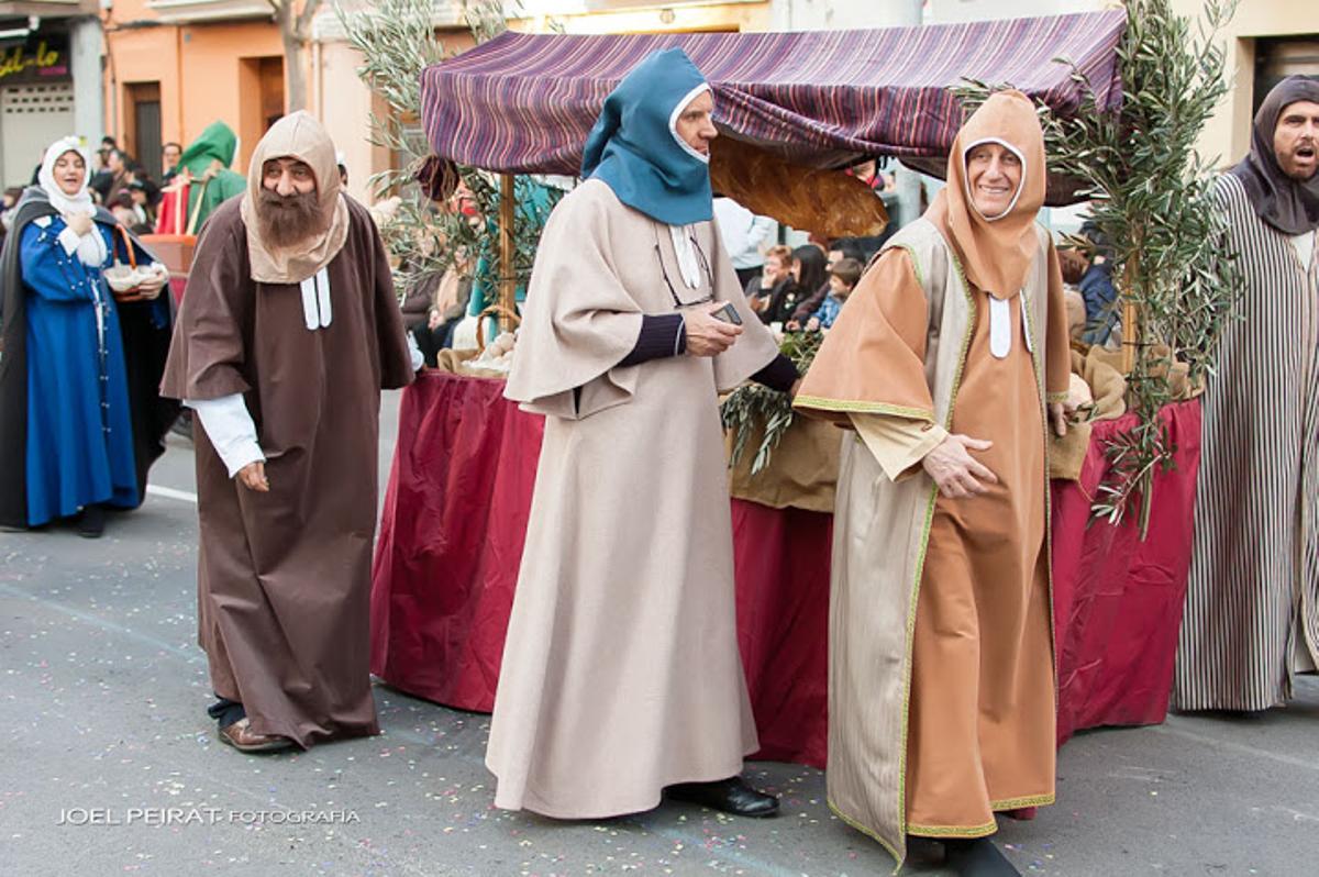 Miembros de l'Aljama, en una imagen de archivo durante el Pregó de las fiestas de la Magdalena de Castelló.