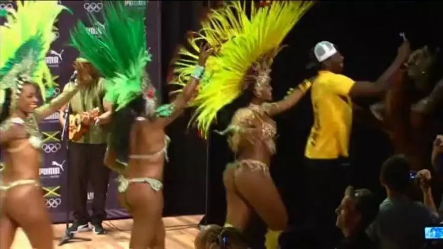 Bolt también baila samba