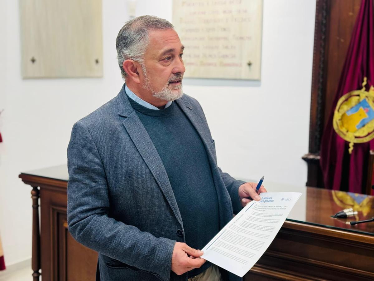 Ángel Meca, concejal de Infraestructuras del Ayuntamiento de Lorca.