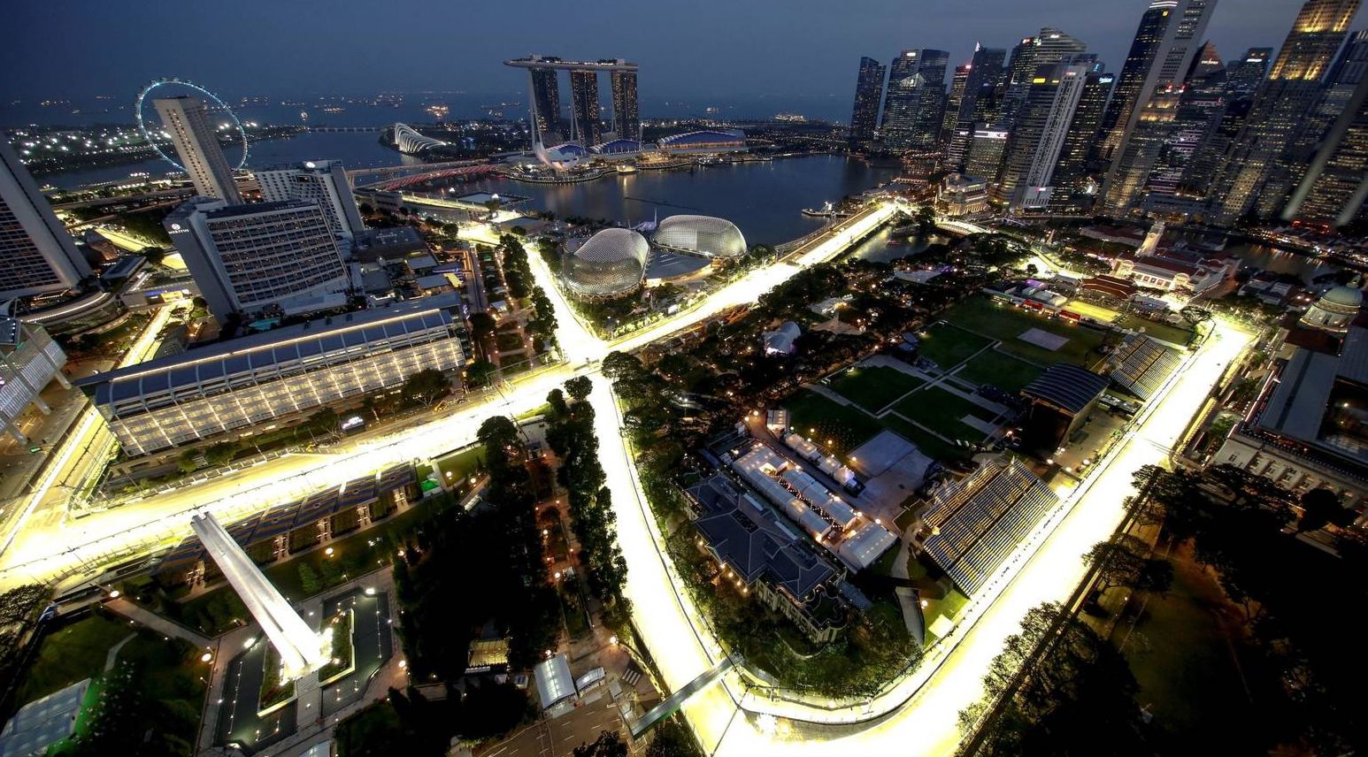 El espectacular circuito de Marina Bay, en Singapur