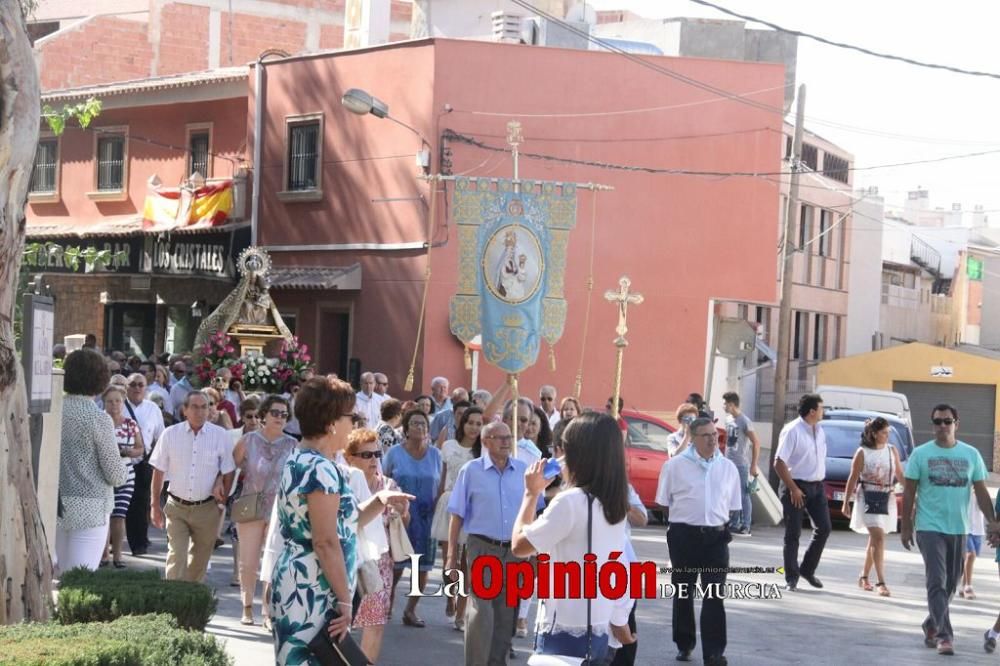 La Virgen de las Huertas llega a Lorca para las fiestas