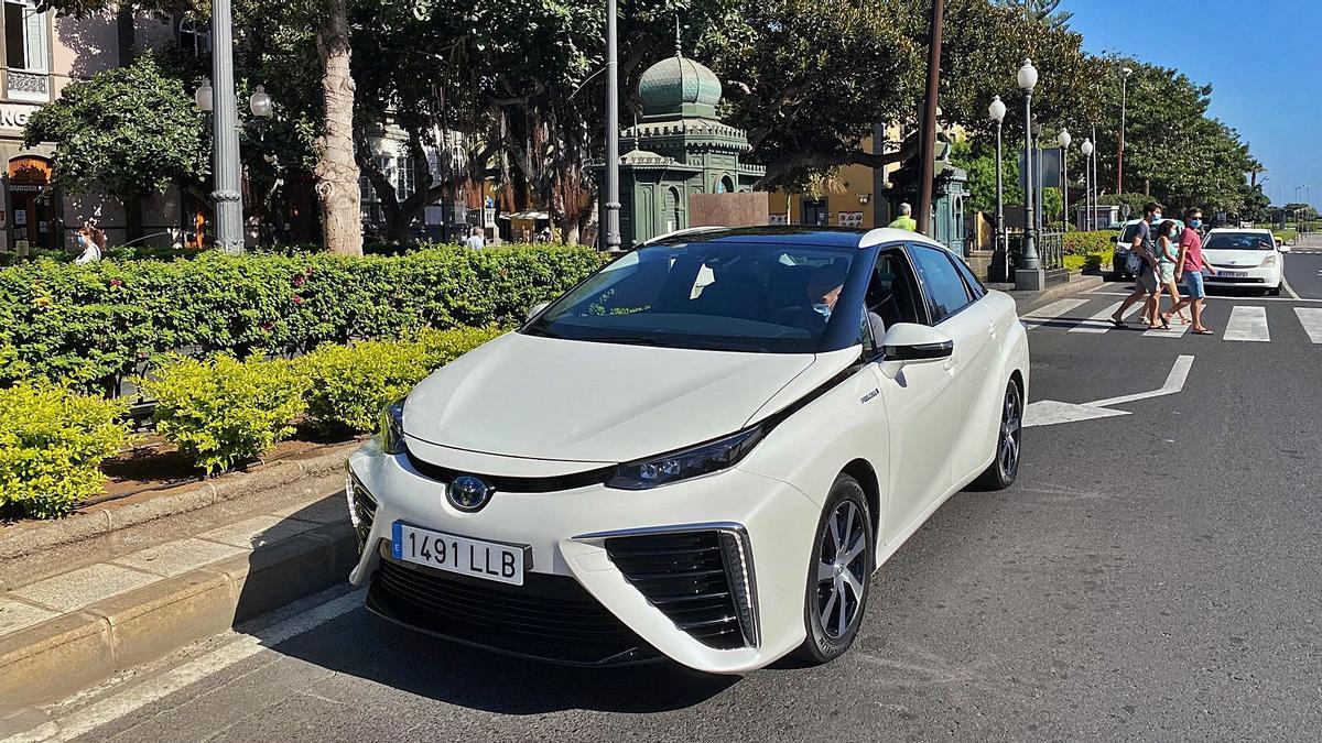 El Toyota Mirai matriculado en Canarias. | | E. D.