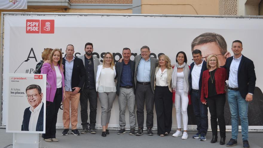 Los candidatos del PSPV en Camp de Túria arropan a Puig en Llíria