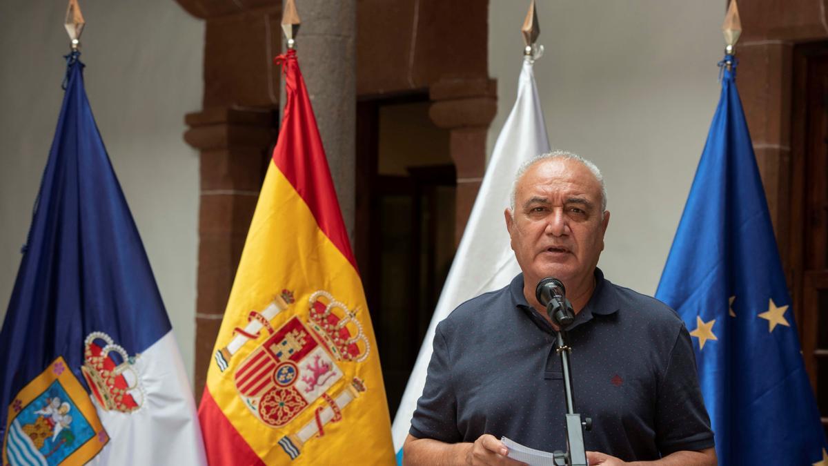 Miguel Ángel Morcuende durante la rueda de prensa