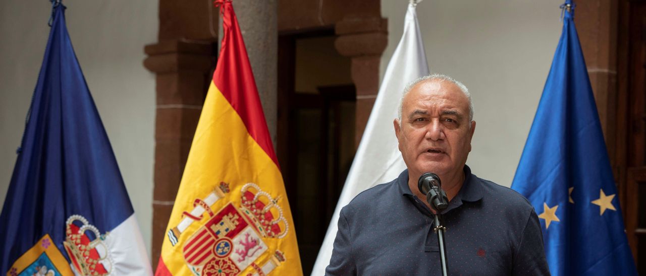 Miguel Ángel Morcuende durante la rueda de prensa