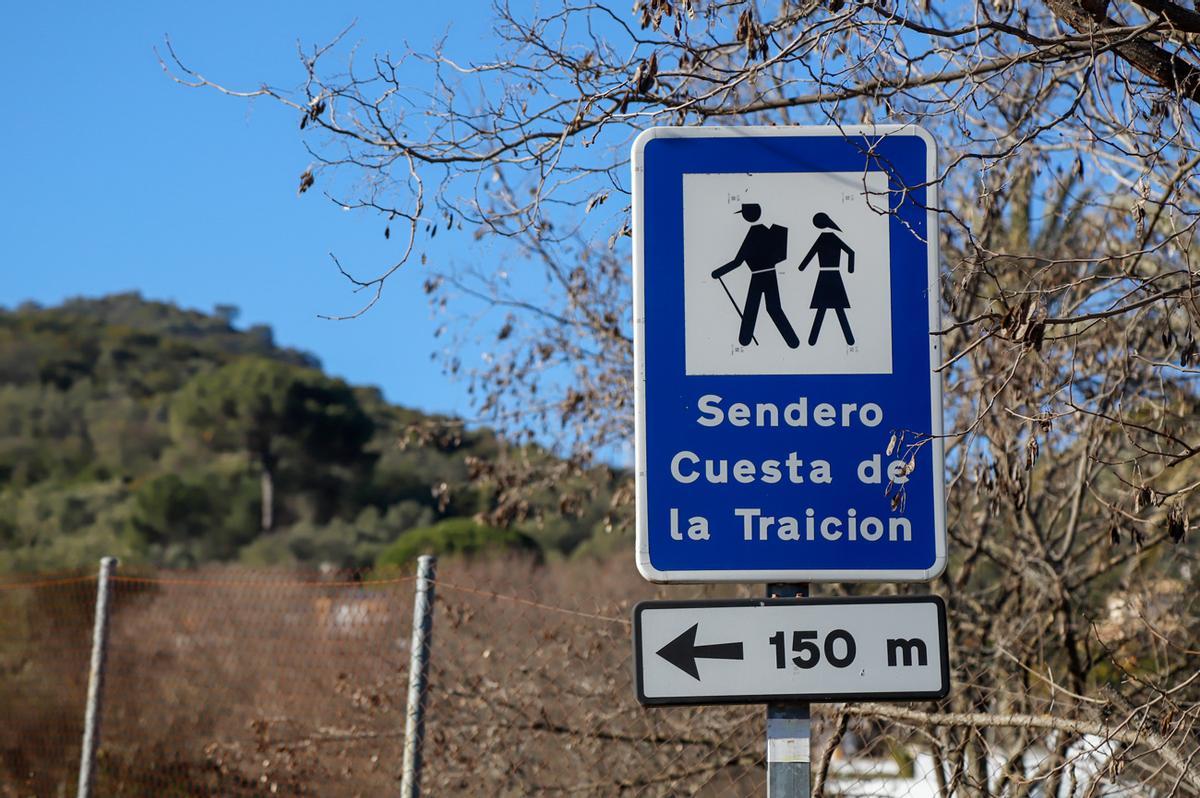 Señalítica del sendero.