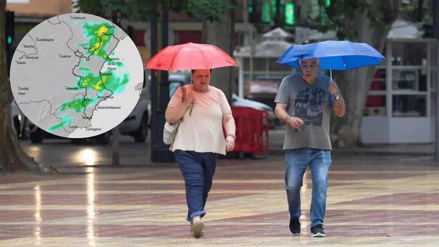 La Aemet activa avisos naranja por tormentas y granizo en Valencia
