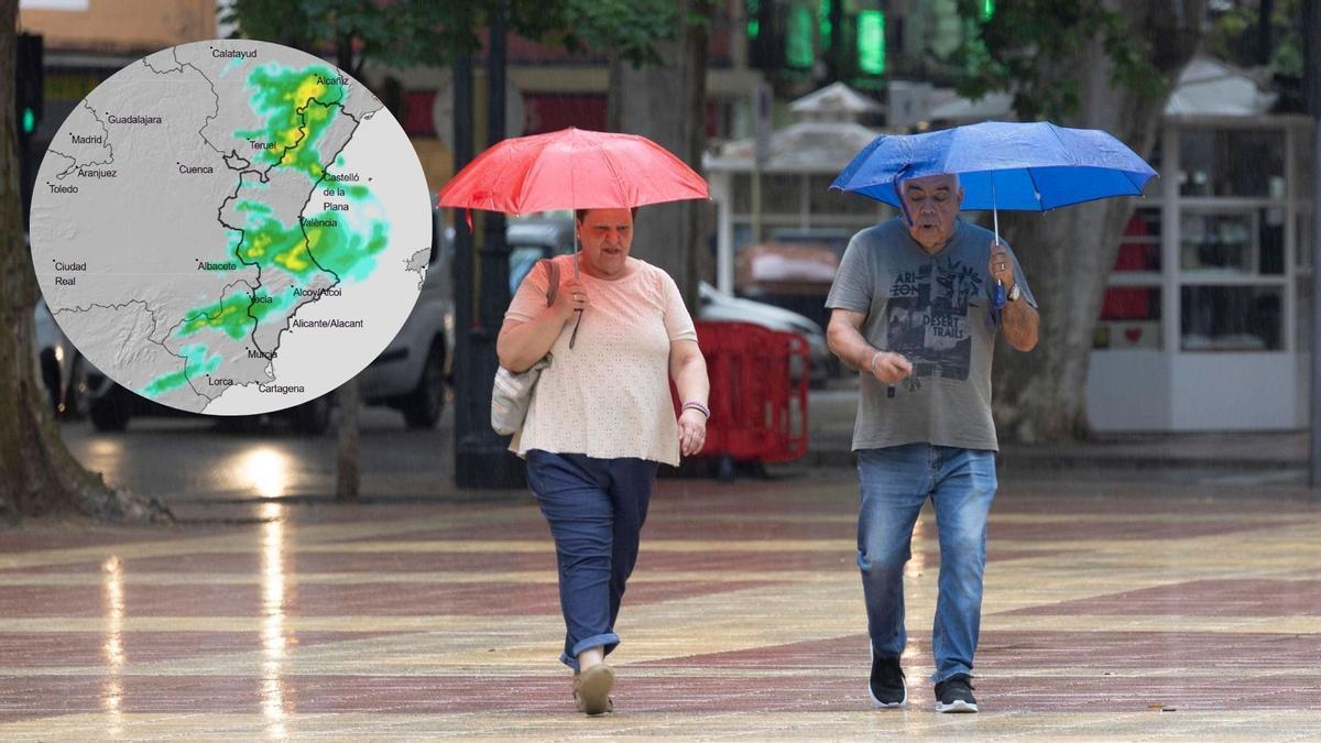 La Aemet activa avisos naranja por tormentas y granizo en Valencia