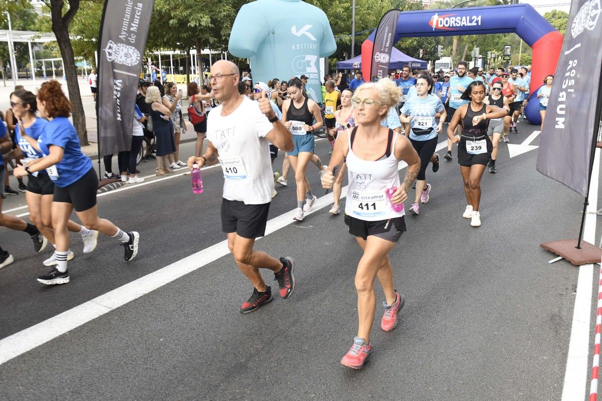 La carrera y marcha Solidaria Asteamur, en imágenes