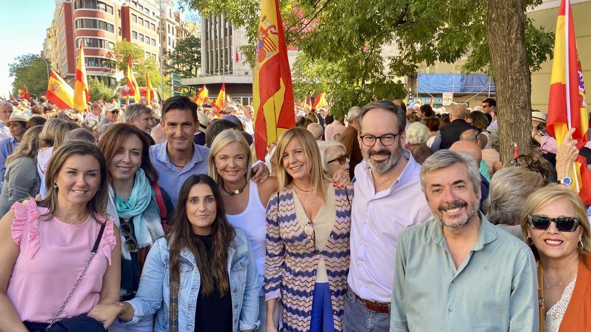 Cargos públicos del PP de Córdoba presentes en el acto de Madrid.