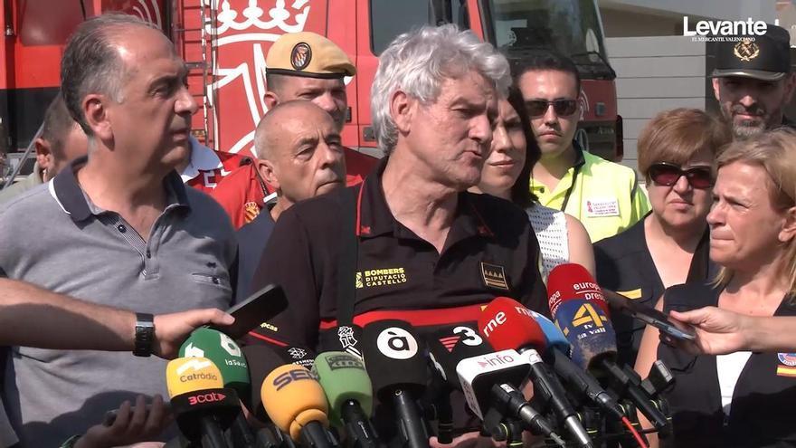 El incendio de la Vall d'Uixó sigue sin estar controlado al existir zonas con llamas