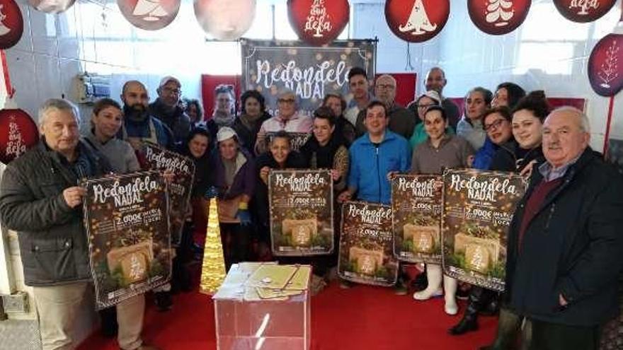 Presentación de la campaña comercial de Nadal, ayer en Redondela.