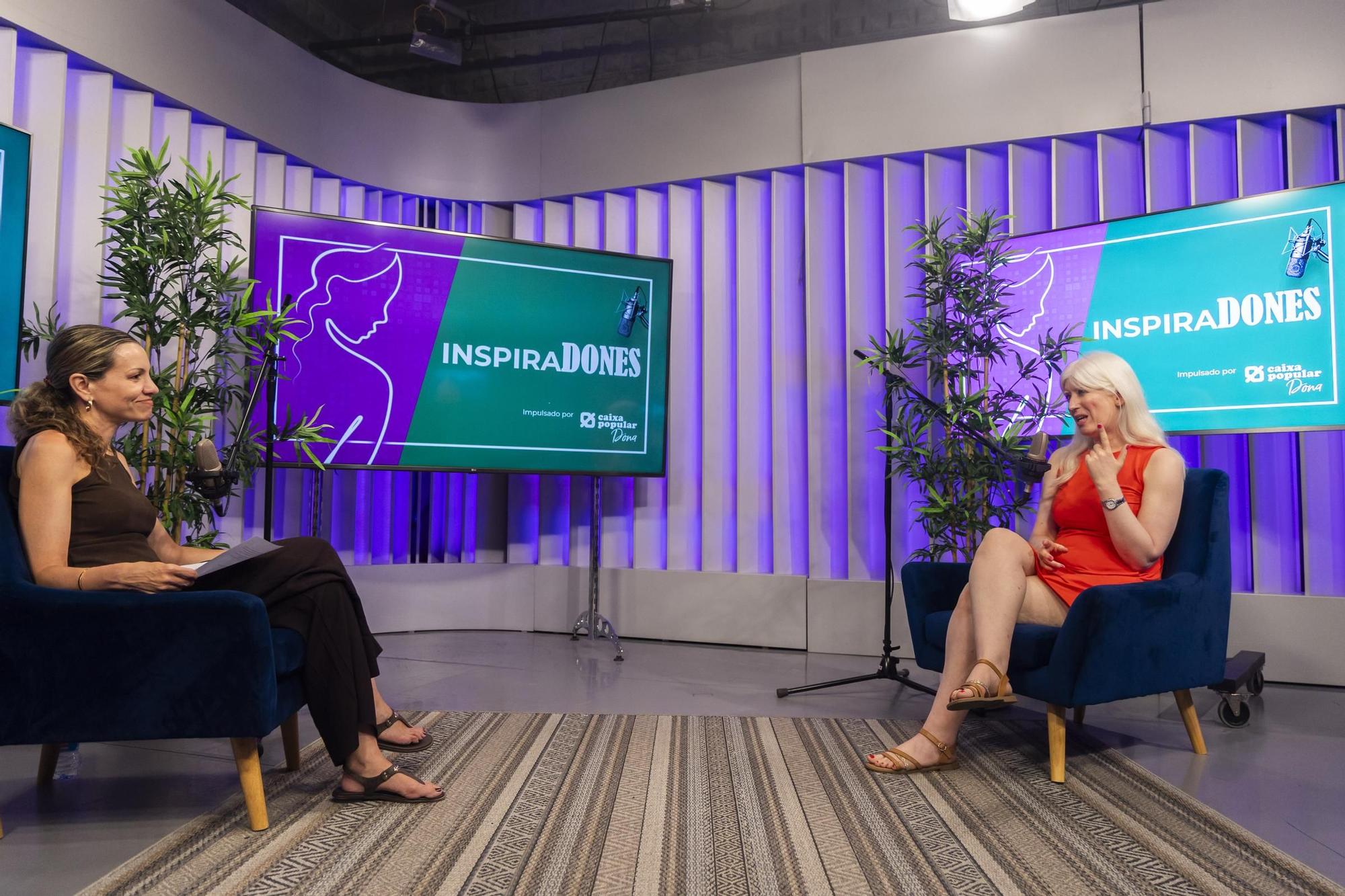 Silvia Tomás y Patty Bonet durante la grabación del episodio de Inspiradones.