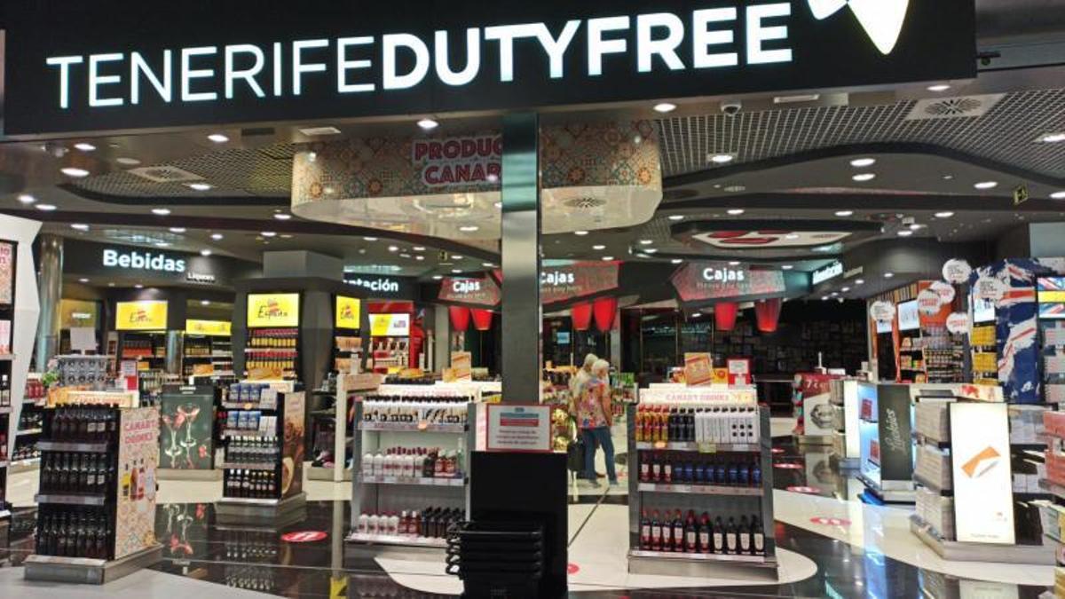 Tienda del aeropuerto de Tenerife Sur.