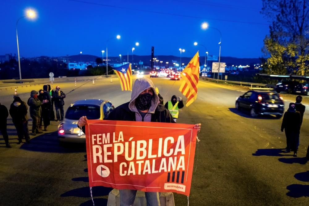 Acció dels CDR al peatge de Girona Sud