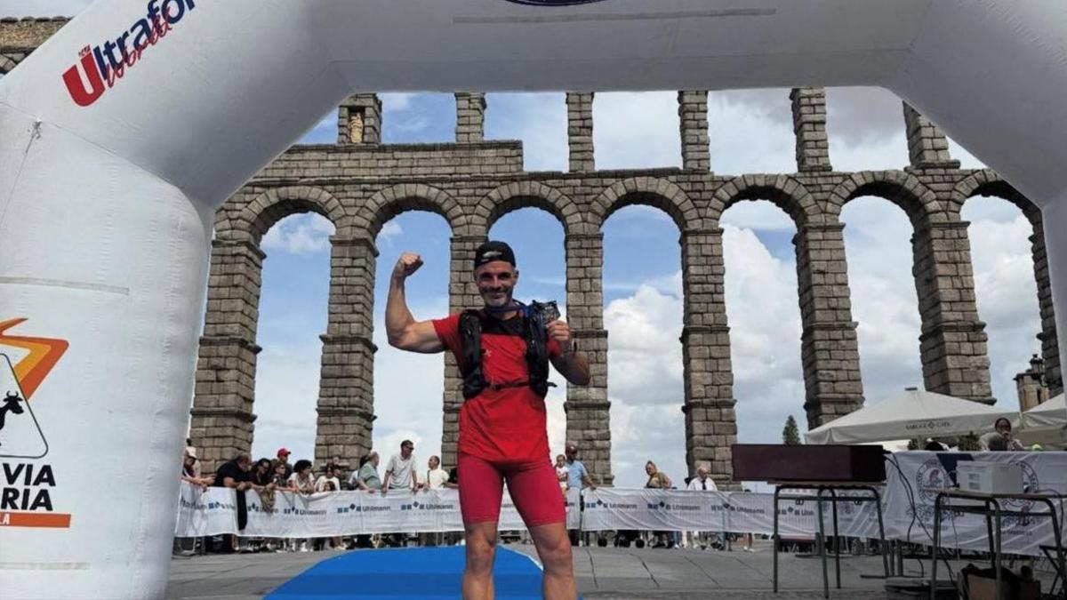 Jaime Domínguez tras completar los 100K Madrid-Segovia.
