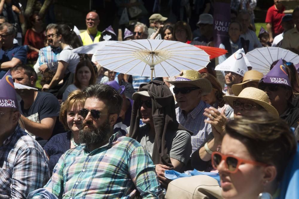 Acto electoral de Podemos en Oviedo con Juan Carlos Monedero