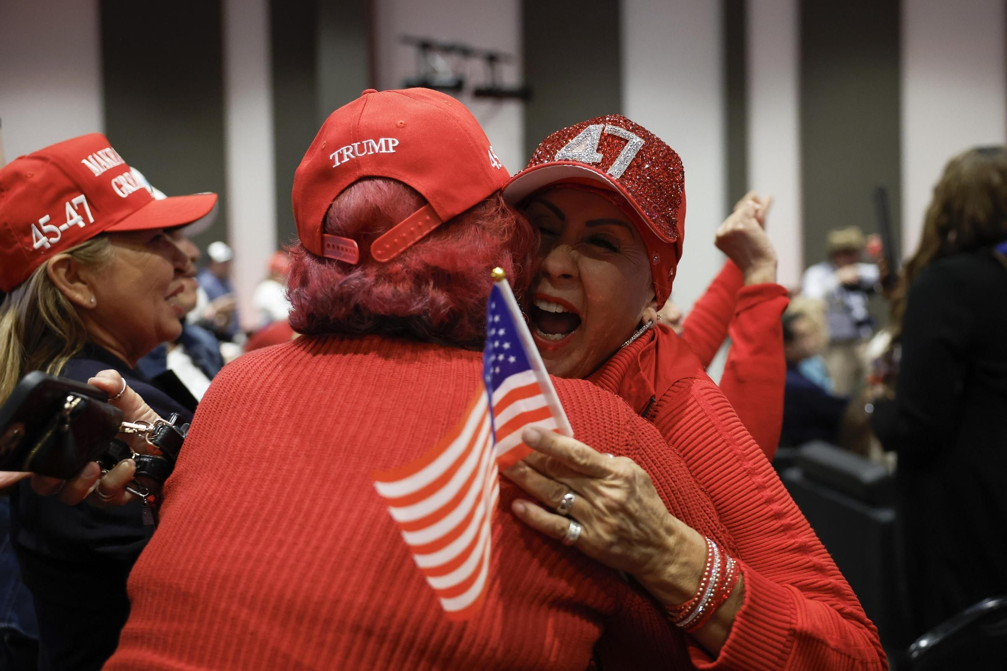 Imágenes | Donald Trump y sus seguidores celebran la victoria en las elecciones en EEUU