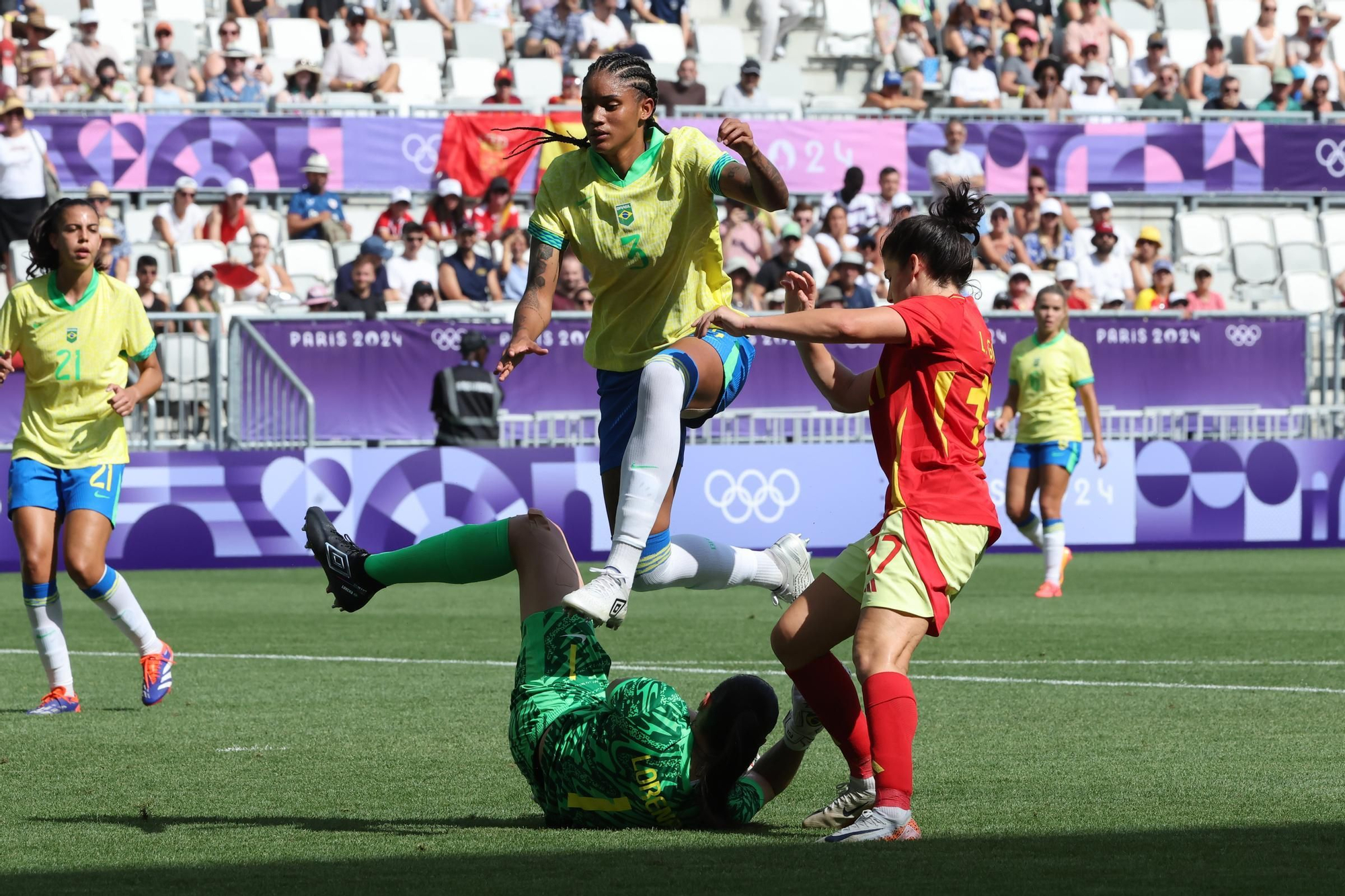 Fútbol Femenino. Brasil - España