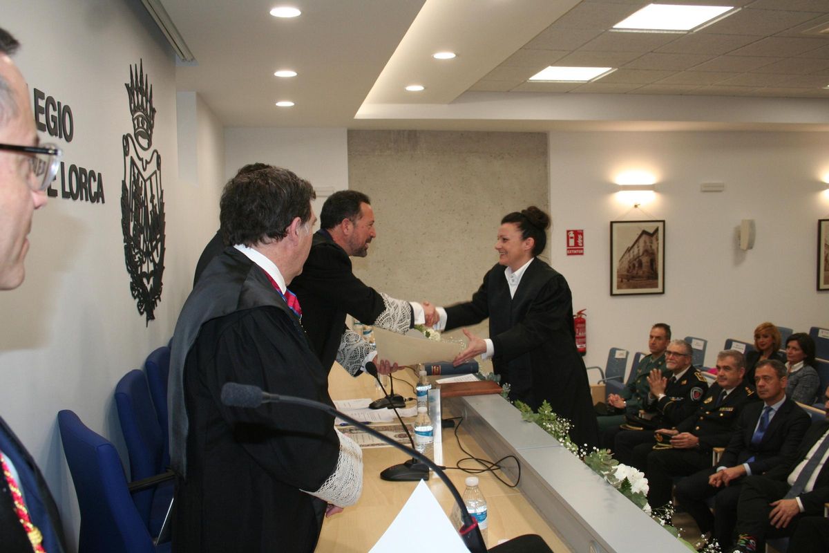 María Dolores Millán Sánchez-Jáuregui, también recibía diploma e insignia por 25 años de ejercicio.