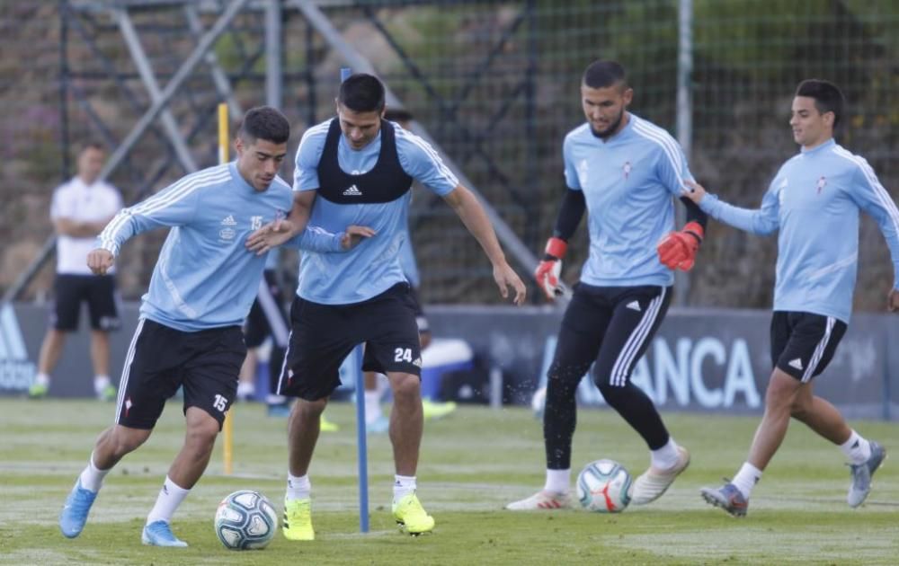 El Celta se ejercita en A Madroa para continuar la pretemporada