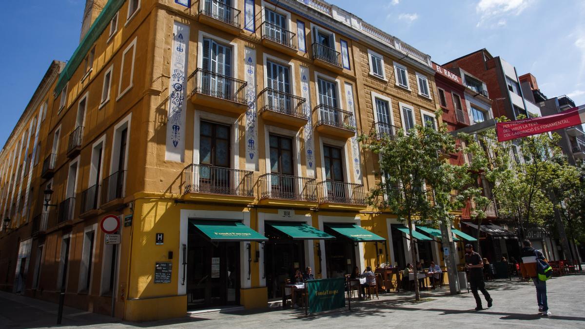 El edificio de la Fonda Europa, en Granollers.