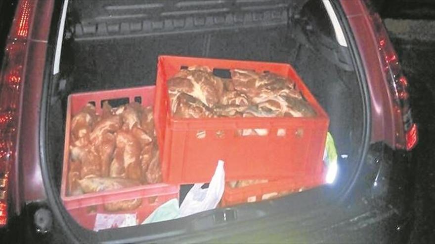 Dos detenidos por robar 440 kilos de carne a la empresa donde trabajaban